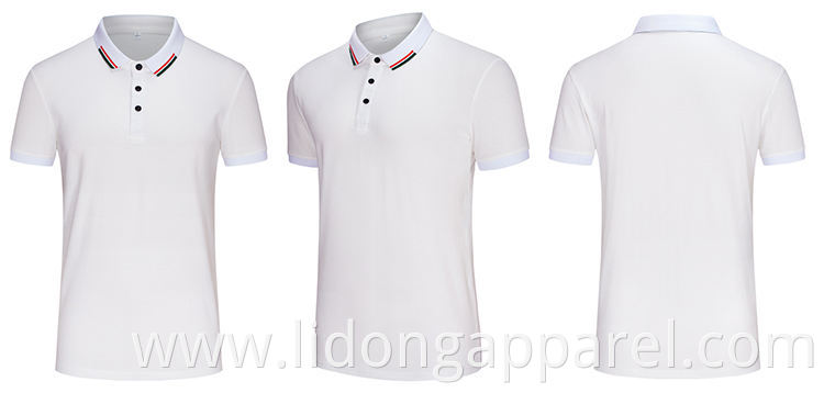 Wholesale Custom New Stylish Youth White Mens Polo T Shirt